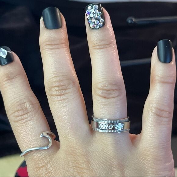 Sterling Silver Stress Relieving Anxiety Spinner Ring Mom Sz6, 4g - Picture 7 of 9